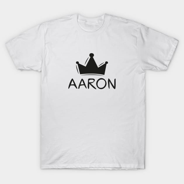 Aaron name, Sticker design. T-Shirt by khaled